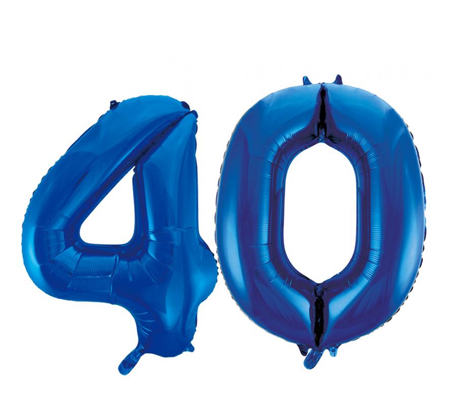 Folie ballonnen 40 blauw