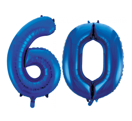 Folie ballonnen 60 blauw