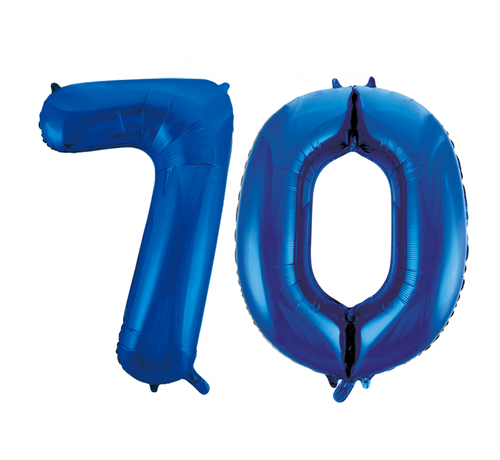 Folie ballonnen 70 blauw