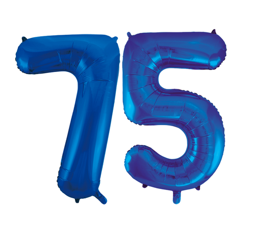 Folie ballonnen 75 blauw