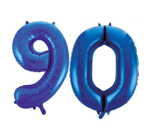 Folie ballonnen 90 blauw