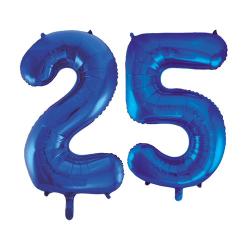 Folie ballonnen 25 blauw