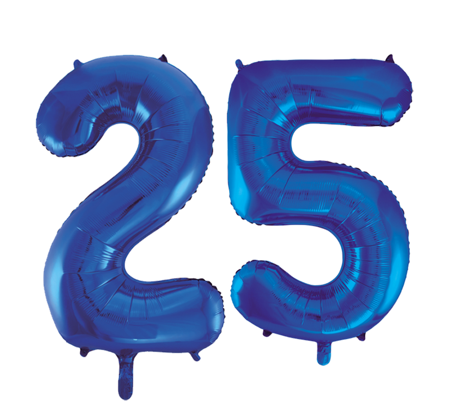 Folie ballonnen 25 blauw