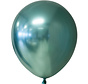 Groene  chroom ballonnen 10 stuks
