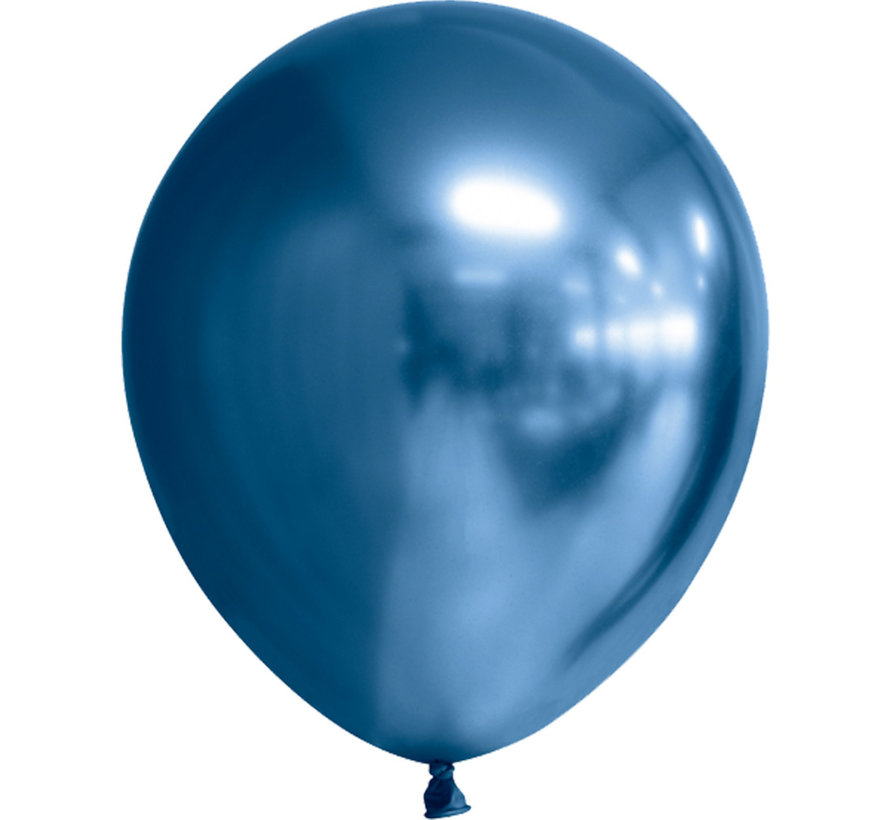 Latex blauwe chroom ballonnen