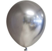 tong maat hamer Latex Chroom ballonnen zilver-kleurig - Partycorner.nl
