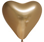 Chrome harten ballonnen  goud-kleurig