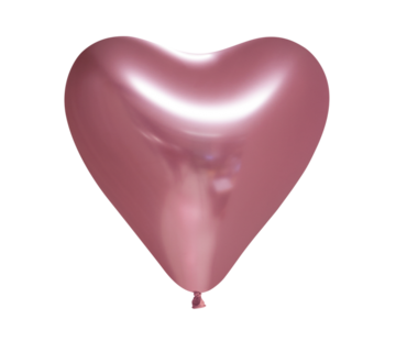 Chrome harten ballonnen  roze