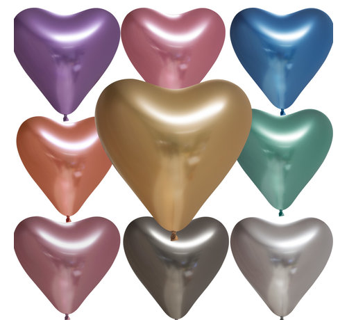 Latex assortie chrome harten ballonnen