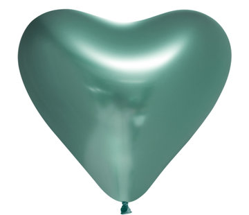 Groene harten ballonnen