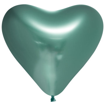 Groene harten ballonnen