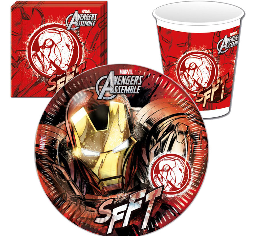 Wegwerp Avengers Iron Man servies