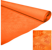 Papieren tafelkleed oranje 8 m