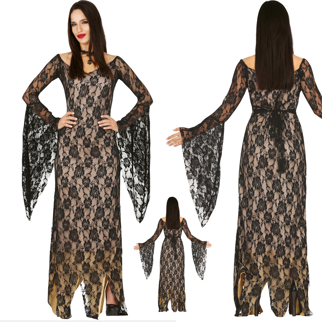 Gothic Jurk Met Bandjes Met Runenprint En Vlinders main image 0