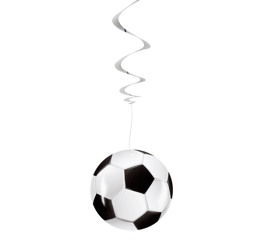 Papieren voetbal Decoratie Swirls