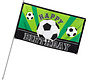 Happy Birthday voetbal vlag