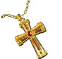 Sint kruis rode steen luxe