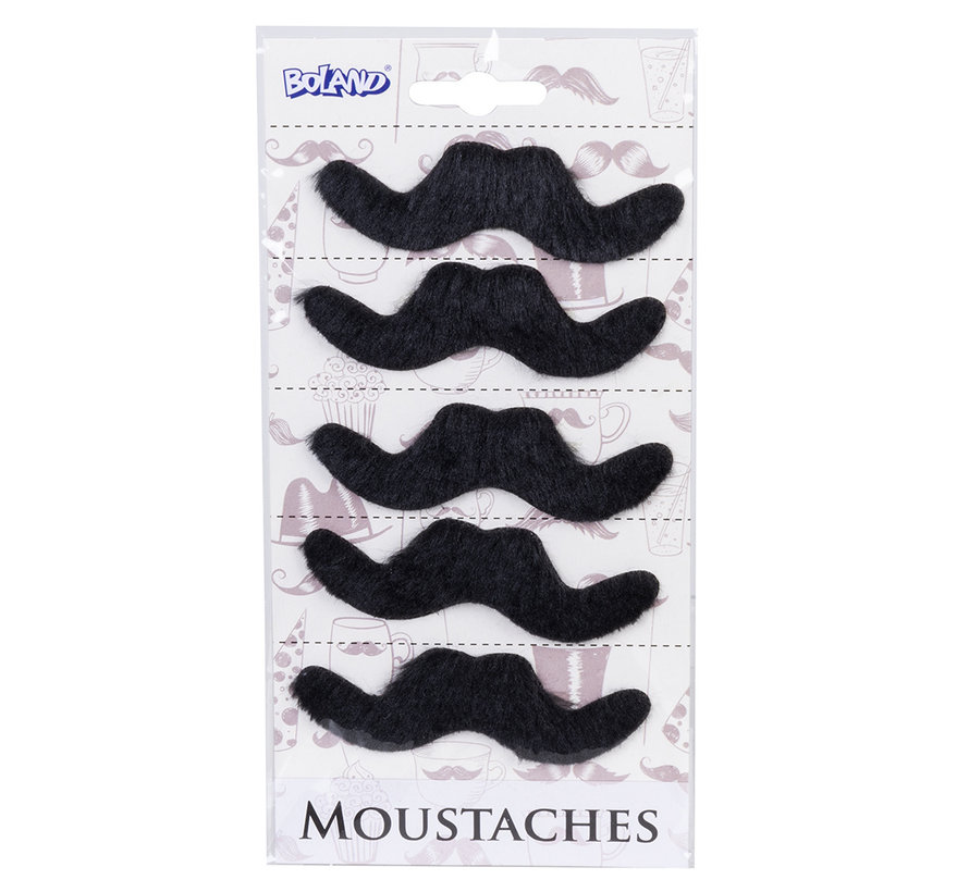 Mexicaanse Moustache/Snor 6 stuks