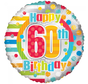 Folieballon 60 jaar happy birthday