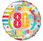 Folieballon 80 jaar happy birthday