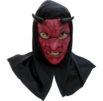 Hoofdmasker Evil Devil with hood