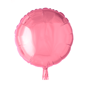 Blanco folieballon rond parel roze