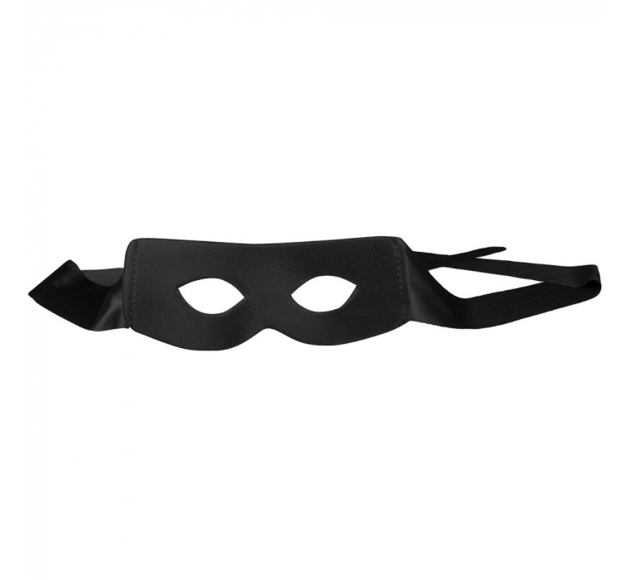 Zwarte cape met masker