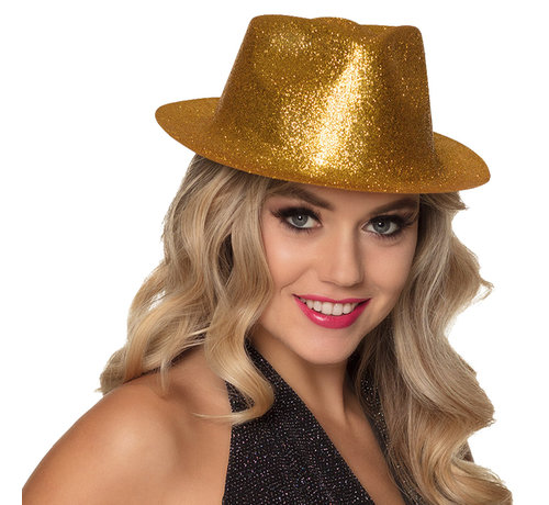 Gouden glitter hoedjes