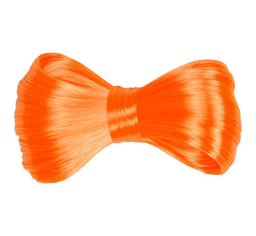 oranje haarstrik met clip