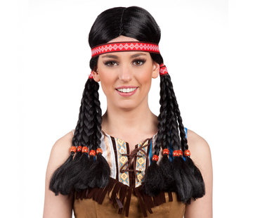 Indianen pruik Pocahontas