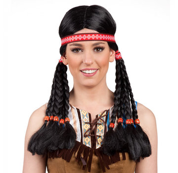 Indianen pruik Pocahontas