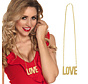 Ketting love letters goud