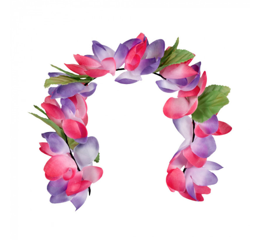 Roze bloemen tiara haaraccessoires