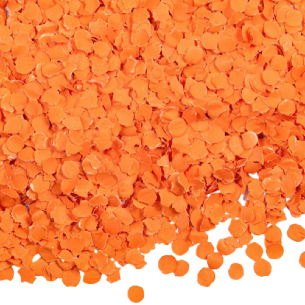 Papieren Oranje confetti 1kg Partycorner.nl