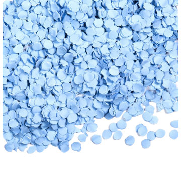 Baby blauw confetti