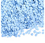 Papieren baby blauw confetti 1 kg