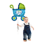 Folie ballon kinderwagen blauw