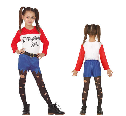 Harley Quinn outfit voor kinderen