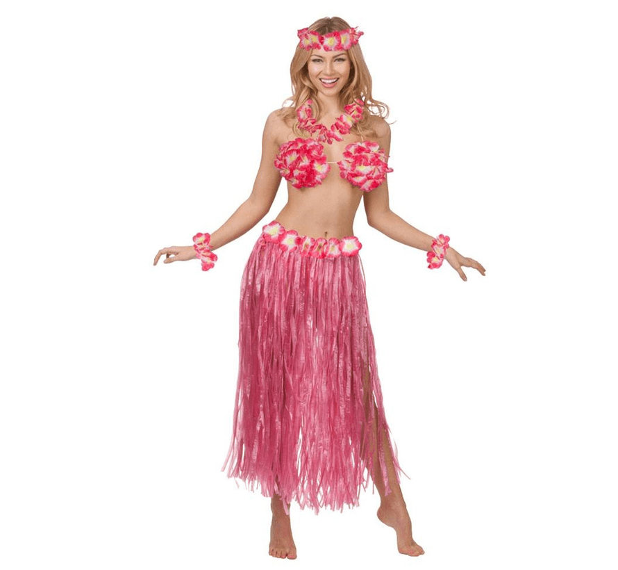 5 delig Roze Hawaii set voor dames