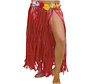 Lange Hawaiiaanse rok  rood