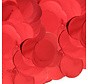 Ronde Confetti metallic rood