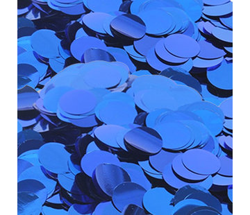 Confetti metallic blauw