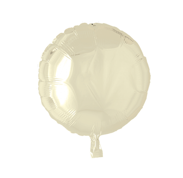 Folieballon rond ivory