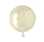 Folieballon rond ivory 45 cm