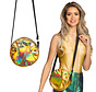 Holografische goudkleurige dames schoudertasje