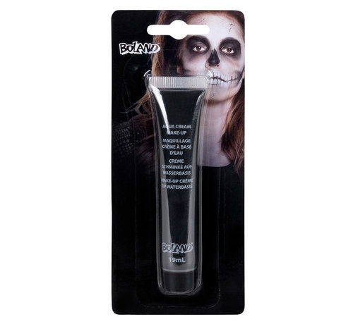 Tube make-up crème op waterbasis zwart Halloween (19 ml)