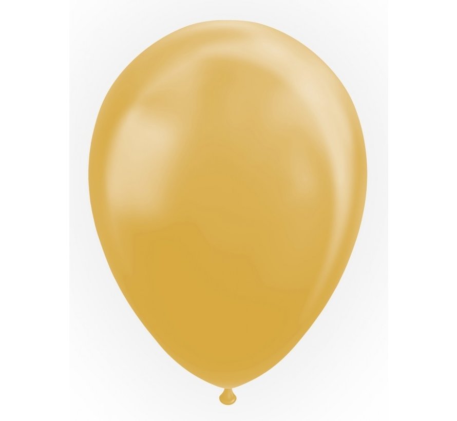 25 goudkleurige metallic ballonnen