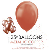 Koperkleurige metallic ballonnen