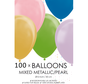 100 metallic gemengde ballonnen