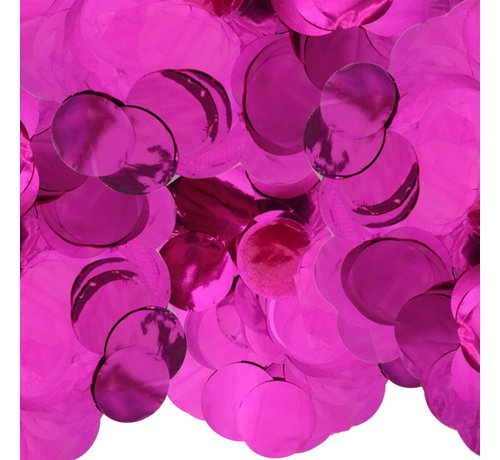 Ronde Confetti metallic pink